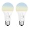Feit Electric Feit A19 E26 (Medium) LED Bulb Adjustable White 75 Watt Equivalence 2 pk OM75DM/6WYCA/2 - alternate 5